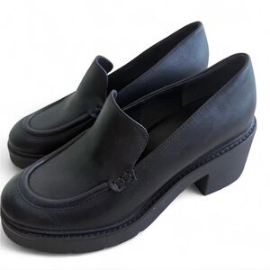 Vince Black Platform Loafers for Women
